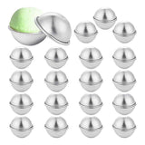 40 Pieces 20 Set DIY Metal Bath Ball Mold 4.5X2cm