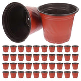 50pcs Flower Nursery Pot Multi-functional Plastic Plant Growing Pot Gardening Planting Pot