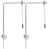 2pcs Adjustable Aquarium Light Mount Aluminum Alloy Tank Light Holder For Freshwater And Saltwater High Brightness Lighting For Tank