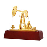 Oil Well Pump Jack Model - Drillbit oilfield rig bit Gold Color Souvenir Gift