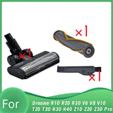 3Pcs for R10 R20 R30 T30 Vacuum Electric Floor Brush Attachment Soft Floor Brush Head with Led Dust Light