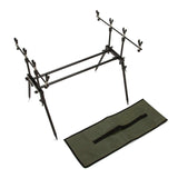 Aluminum Rod Rest Holder with Carrying Bag 4 in 1 Fishing Rod Stand Holder Detachable Fishing Equipment Accessories