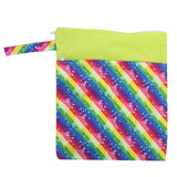 Cloth Diaper Bag Washable Wet Dry Storage Bags Reusable Nappy Organizer Baby SuppliesColorful