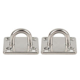 2025 Latest Model 2Pcs Boat Square Pad Eye Stainless Steel Firm Durable Marine SS Pad Hard