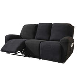 (Black) 3 Person Sofa Slipcover Couch Guard Washable Fabric Sofa Wrap Protector for Home Furniture Protecting  Black