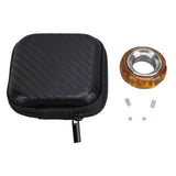 Fingertip Ring Toy Stainless Steel Fingertip Anxiety Ring Handheld Fingertip Toy for Office Amber Color