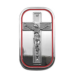 Metal Cross Slider Toy Push Portable Decompression Zinc Alloy Slider Toy for School Travel Red