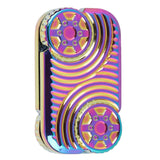 Metal Slider Toy Exquisite Zinc Alloy Anxiety Stress Relief Push Card Slider for Work Study