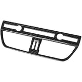 Car Carbon Fiber Interior Central Air Outlet Trim Frame For 2015-2020