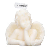 Angel Candles Soy Wax Scented Candles Cute Decorative Candles for Home Decor Bedroom Bathroom Wedding One Hand On Cheek White