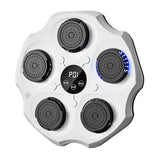 (White) Music Boxing Machine Music Boxing Wall Target for Sanda Kickboxing Taekwondo Black