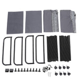 Under Bed Storage Container Large Capacity Carbon Steel and Oxford Cloth Rolling Under Bed Drawer with 4 Wheels Striped Pattern