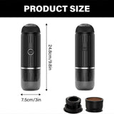 (Green) Portable Rechargeable Espresso Device Electric Selfheating, High Pressure Extraction Suitable for Office Hiking Camping  Green