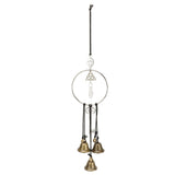Metal Exquisite Witch Bell Home Living Room Antique Key Witchy Wind Chime Decoration for Door Wall