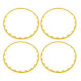4Pcs Wheel Rim Protection Ring Stylish Sturdy Wheel Edges Trim Protector Ring for 19 Inch Wheels Replacement for Tesla Model Y Yellow
