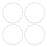 4PCS Wheel Rim Protection Ring Scratch Resistant Universal Fit Replacement for Tesla Model 3 2017 to 2023 18in Wheels White