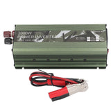 Car Power Inverter DC12V to AC220V 2000W Pure Sine Wave Converter with Cooling Fan