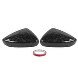 2Pcs Door Side Rearview Mirror Cover Exterior Housing Carbon Fiber Trim Fit for Mazda 3 Axela 19?20 LHD RHD