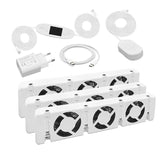 Radiator Fan Smart Radiator Booster Extension Set Ventilator Fan Universal Promote Hot Circulation