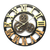 Wall Clock Gear Clock Retro European Industrial Style Clock Home