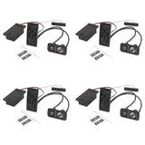 4X Electric Violin Pickup Piezo Preamp Accessory with Active Tone System Brass