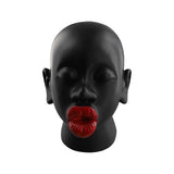 Lip Figure Sculpture Living Room Bookshelf Decor Red Black