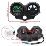 LED Digital Motorcycle Speedometer CG125 2000 to 2008 Fan 125 Titan 125 2013 Dashboard Brazil for Ho