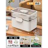 Plastic Dividing Storage Craft Organizer Multipurpose 3 Layer Storage Case Portable Utility Box for Medicine Sewing and Art Supplies