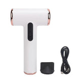 Cordless Hair Dryer 3 Speeds 3 Temp USB Rechargeable Portable Small Blow Dryer with Digital Screen for Dorm Camping