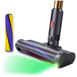 Head Replacement for V7 V8 V10 V11 V12 V15, Cleaner Head Soft Roller Brush with Dust Detect Light Floor Attachment
