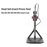 Stealth Press Kit Heat Set Insert Press Tool Soldering Iron Heat Insert Nut Embedded Kit M2-M8 for 3D Printer EU Plug