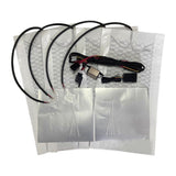 Universal Built-in Car Seat Heater Kit Fit 2 Seats 12V Carbon Fiber Heating Pads W 5 Levels Control Switch System