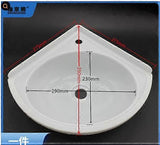 Plastic Wall-Mounted Corner Wash Basin Space-Saving Mini Sink For Small Apartments Triangle Shaped For Bathroom Wall Hanging Sink