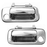 1Pair Exterior Door Handle for Land Cruiser 80 LC80 1991-1997 69210-60010 69220-60010 Outside Door Chrome Pull