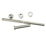 30x Threaded Bolt and Pedal Ball Cable Railing Kit End Fitting 0.32Cm,T316 Marine Grade Stainless St