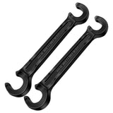 2X Double Ended Valve Wheel Wrench Cast Steel Hand Valve Wheels Wrench 8In (1/2In and 21/32In)