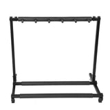 Sturdy Metal Guitars Display Stand Rack Organizer Holder Instrument Accessory(5 Spaces)