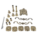 Vintage Candlestick Holder Exquisite Light Luxury Glossy 5 Head Bronze Candle Holder for Tapers for Wedding Christmas Halloween 65cm/25.6in