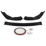 Glossy Black 3-Segment Front Bumper Lip Spoiler for Subaru Impreza WRX STI - Lip Splitter Diffuser Kit