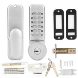 Mechanical Digital Door Lock Set Waterproof Password Push Button Combination Keyless Entry for Home Office