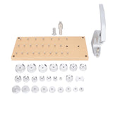 Watch Capping Machine Set Aluminium Alloy 25 Watch Back Case Dies Watch Pressing Machine Repair Tools
