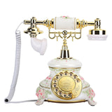 Rotating Dial Antique Telephones Retro Country Style Vintage Handset Landline Home Fixed Desk Phone