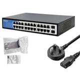 24+2SFP Gigabit Switch Ethernet Switch 10/100/1000Mbps Network Switches Gigabit Hub Switch for Smal JP