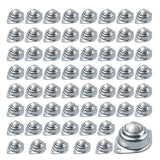 60Pcs Roller Ball Transfer Bearing, 1 Inch Carbon Steel Ball Casters, Mounted Ball Transfer Unit Un