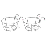 2pcs Balcony Flowerpot Rack Hanging Flowerpot Shelf Planter Bracket for Decor