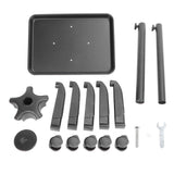 Aluminum Salon Tray Cart with Wheels Adjustable Easy to Assemble for Hairdressing and Beauty