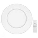 LED Flush Mount Ceiling Light Modern Dimmable with Remote Round Close To Ceiling Fixture for Bedroom Living Room Dining