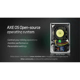 NMAxe Bitaxe NerdMiner BTC Miner Solo Lottery Miner BM1366 ASIC Chip 500G-550Gh/S with Support USB