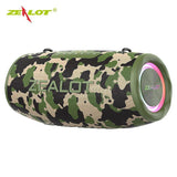ZEALOT S87 BT Speaker Wireless Stereo Speaker with 80W Booming Sound LED Lights Waterproof Portable Speaker for Outdoors Camping Beach