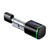 (90MM Black) Smart Door Lock Keyless Euro Profile Cylinder Tuya Lock APP Remote Control Fg